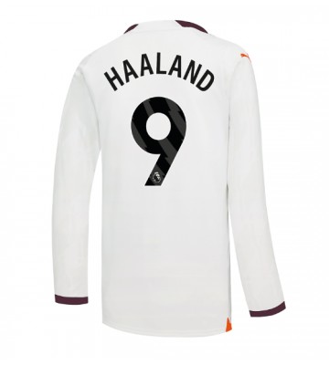 Manchester City Erling Haaland #9 Replica Away Stadium Shirt 2023-24 Long Sleeve